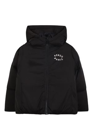 giubbotto in poliestere nero KENZO KIDS | K61461095